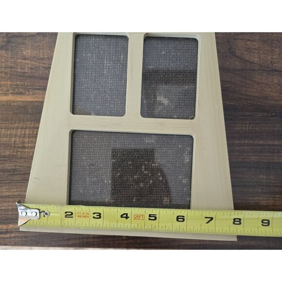 2 Beige Wooden Multi-Photo Slightly Distressed Frames Easel & Wall Mount Options - Picture 7 of 8